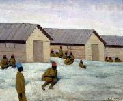 Felix Vallotton Senegalese Soldiers at the camp of Mailly, oil painting artist